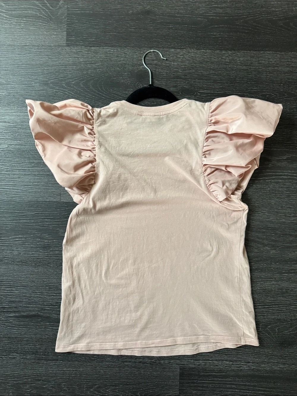 Express Pale Pink Puff-Sleeve Tee